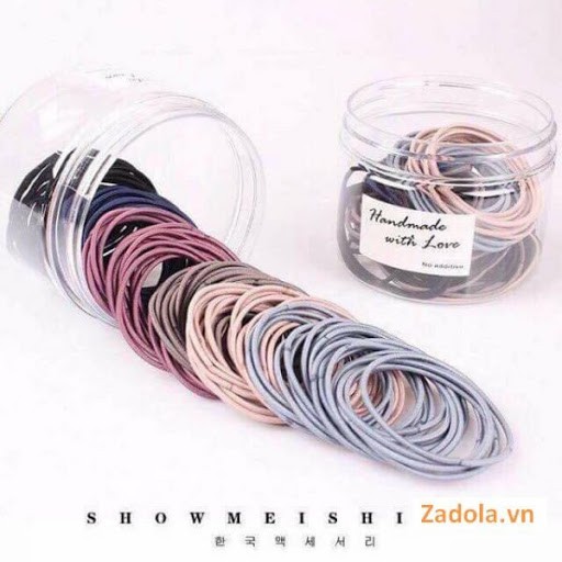 Phụ Kiện Tóc Nữ  Dây chun buộc tóc nhiều màu kẹp 3 sợi cao cấp kiểu dáng Korea SIÊU HOT