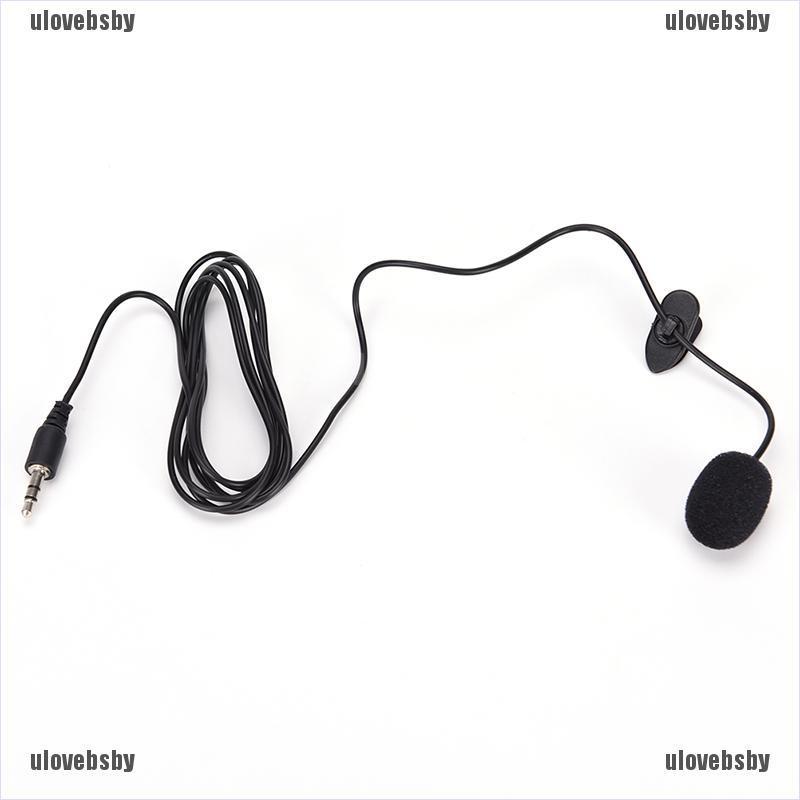 【ulovebsby】high quality mini 3.5mm hands-free mic microphone clip on lavalier