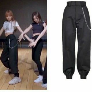 Quần kèm chain Lisa Black Pink