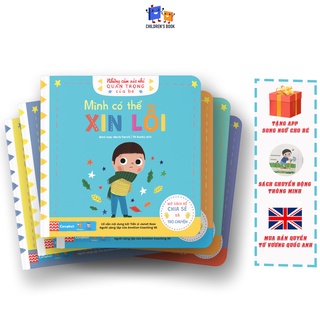 Sách - COMBO 6 cuốn những cảm xúc nhỏ quan trọng của bé- Sách tương tác lật mở