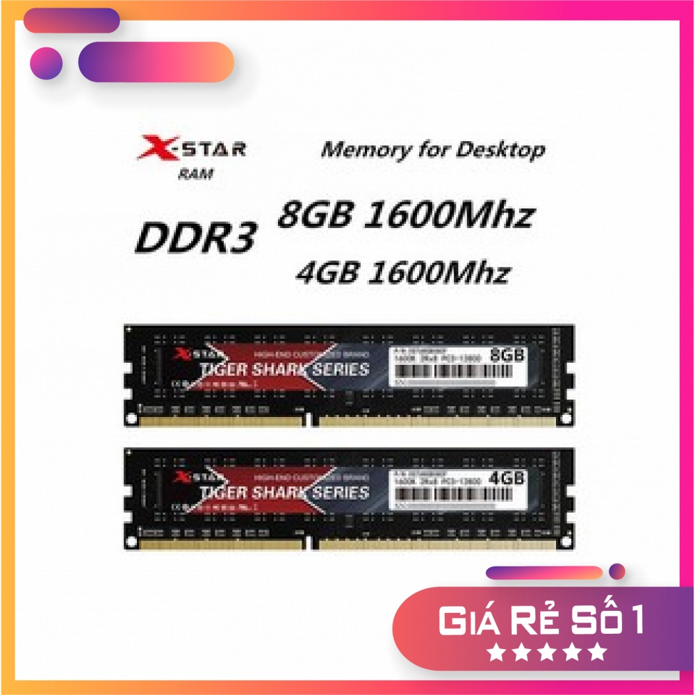 RAM PC XSTAR DDR3 4GB/8GB BUS 1600 HÀNG CHÍNH HÃNG BẢO HÀNH 3 NĂM