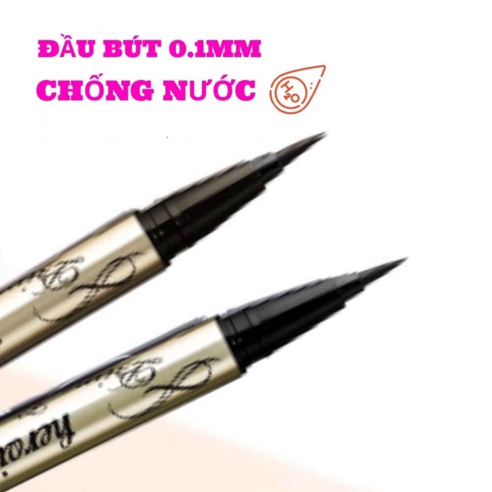 Bút kẻ mắt nước Isehan Heroine Make Kiss Me Liquid Eyeliner chống nước lâu trôi 0.4ml