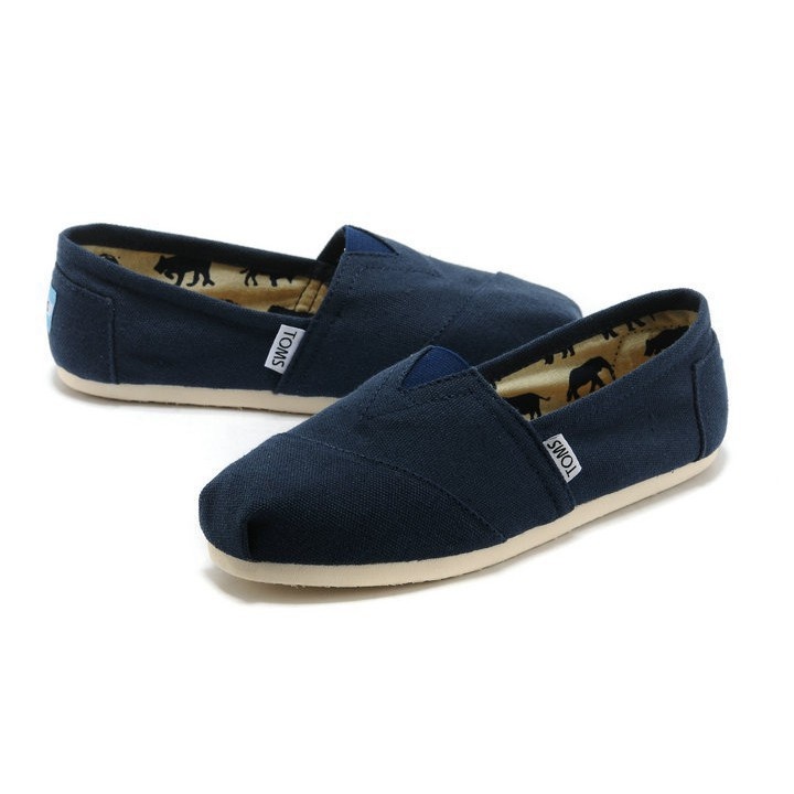🎉PROMO🎉🍒💯 Toms Giày Lười Vải canvas 100% Kẻ Sọc Thời Trang Cho Nam Nữ