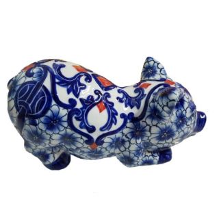 Bách Hoa Ngồi - lợn đất tiết kiệm gốm sứ cao cấp