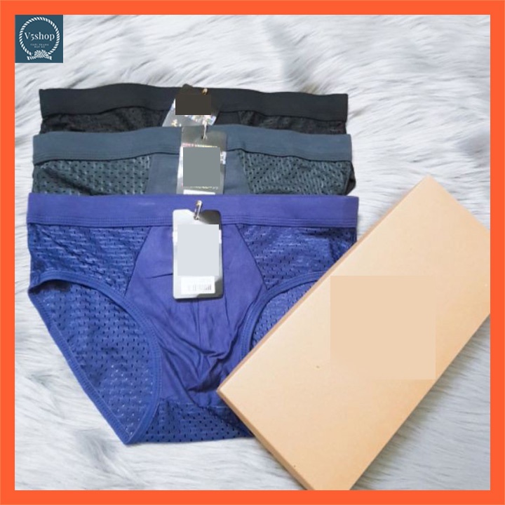 Quần sịp chéo cotton tam giác cao cấp thông hơi thoáng khí lưới to SC8