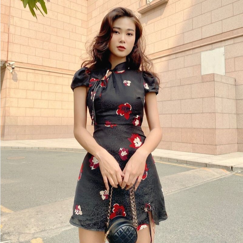 Đầm cổ tàu thắt dây RS MIEU - HF02
