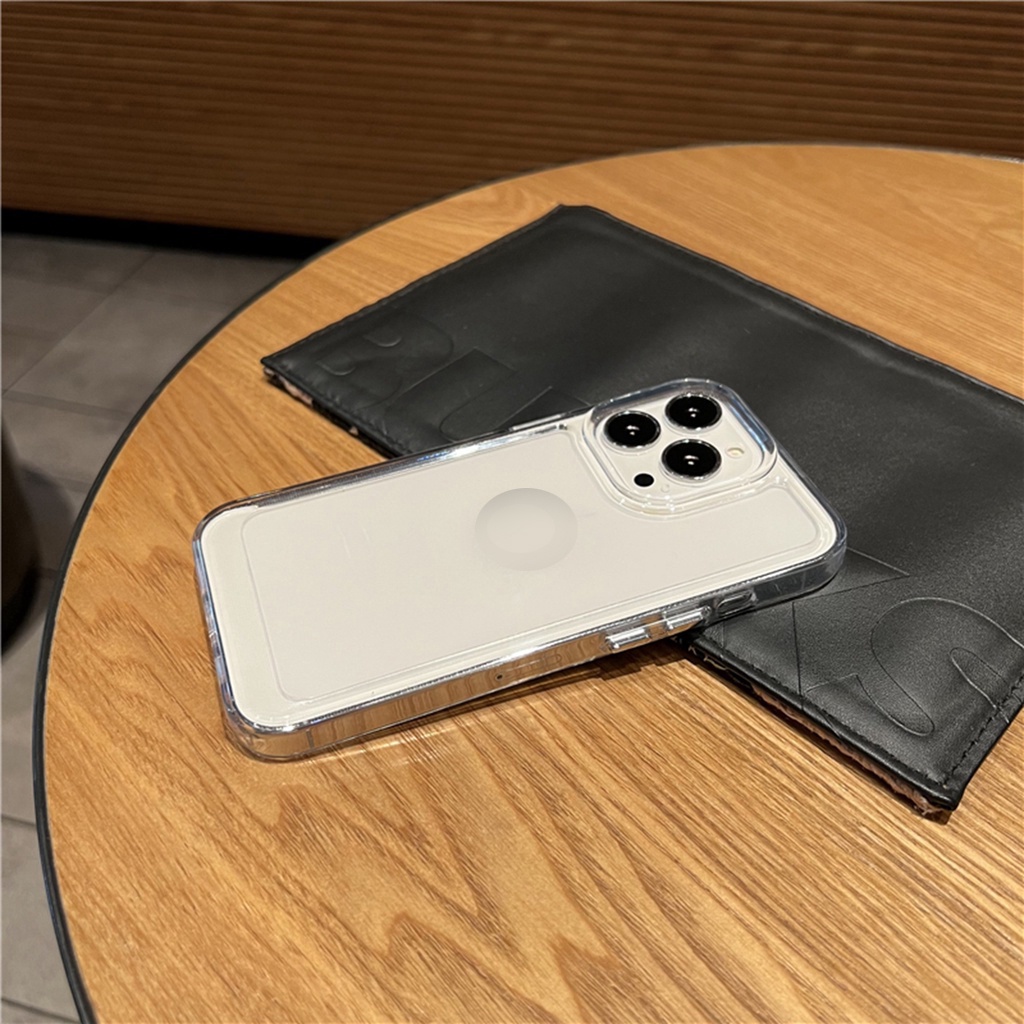Ốp Điện Thoại Cứng Dày Trong Suốt Chống Rơi Cho iPhone 7 / 7plus / 8/8plus / x / xr/xs/11/12/13pro/max/promax