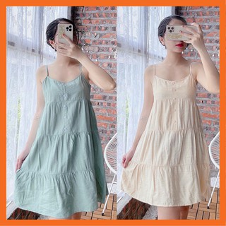 Váy đầm ngủ 2 dây mặc nhà sexy Madela, Váy đầm hai dây mặc nhà - VDD02