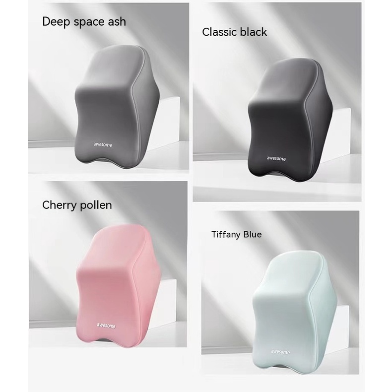 【Ready Stock】 Car Headrest Neck Pillow Memory Foam Seat Cervical Spine Waist Support Four Seasons Lumbar 4jK6