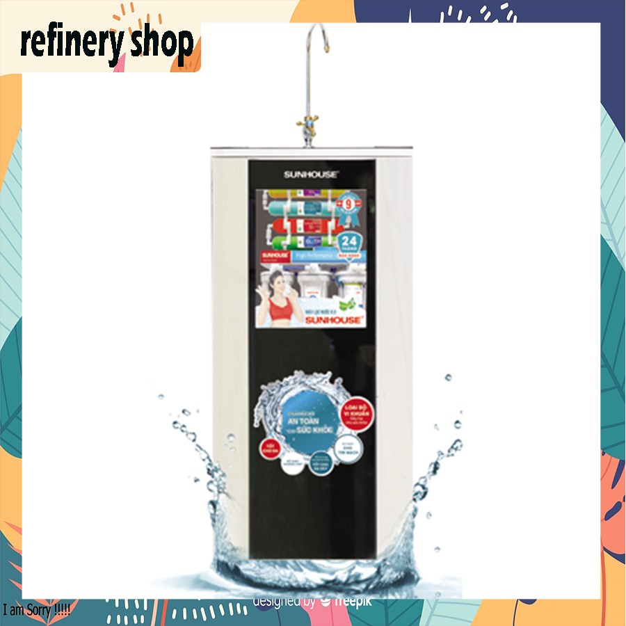 Máy lọc nước Sunhouse 9 lõi nóng lạnh, máy lọc nước RO cao cấp- SHR8669B | BigBuy360 - bigbuy360.vn