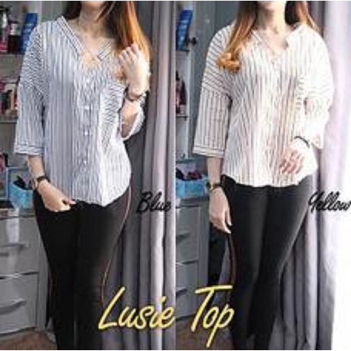 Áo Blouse cotton Hàng Nhập Khẩu Chất Lượng Cao (Áo Thun cotton Xanh Dương/Vàng/ Kuni GV271 Cho Nữ
