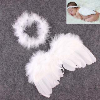Quilety Baby Girls Angel Wings Wing Set Lông vũ sinh Pography Pro