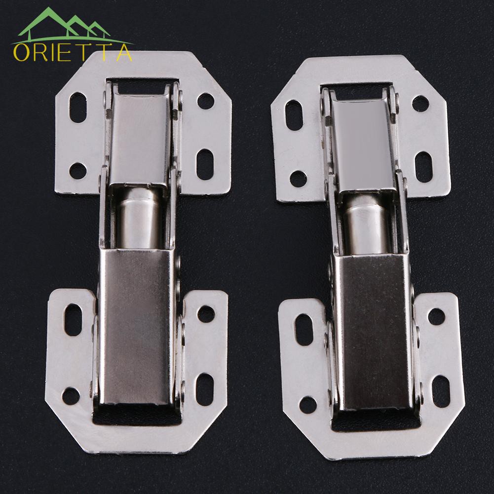 Set 10 bản lề cửa hình cầu lò xo không khoan lỗ cao cấp