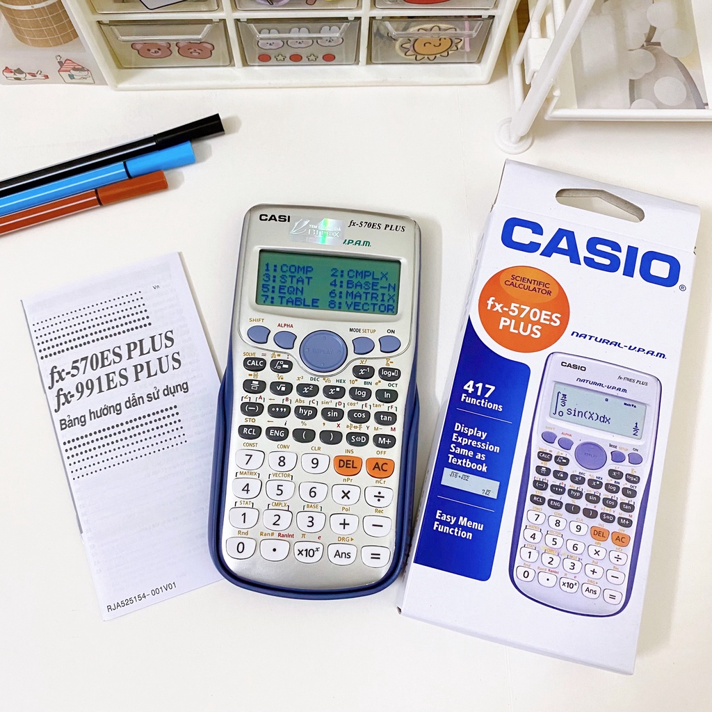 Máy Tính Học Sinh FX 570ES PLus - Máy Tính Cầm Tay FX570ES Plus