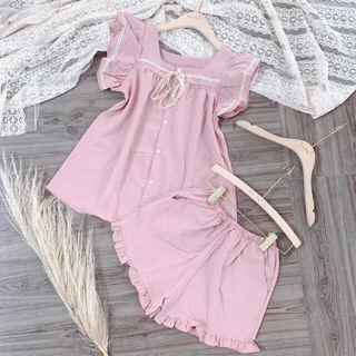 Sét mặc nhà phối ren