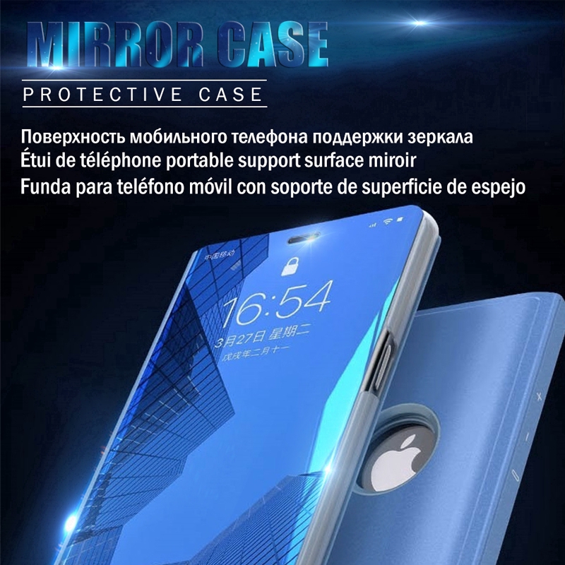 Xiaomi Mi Note 10 Pro Mi Note 10 Smart Clear View Mirror Case Flip Stand Auto Sleep Leather Cover