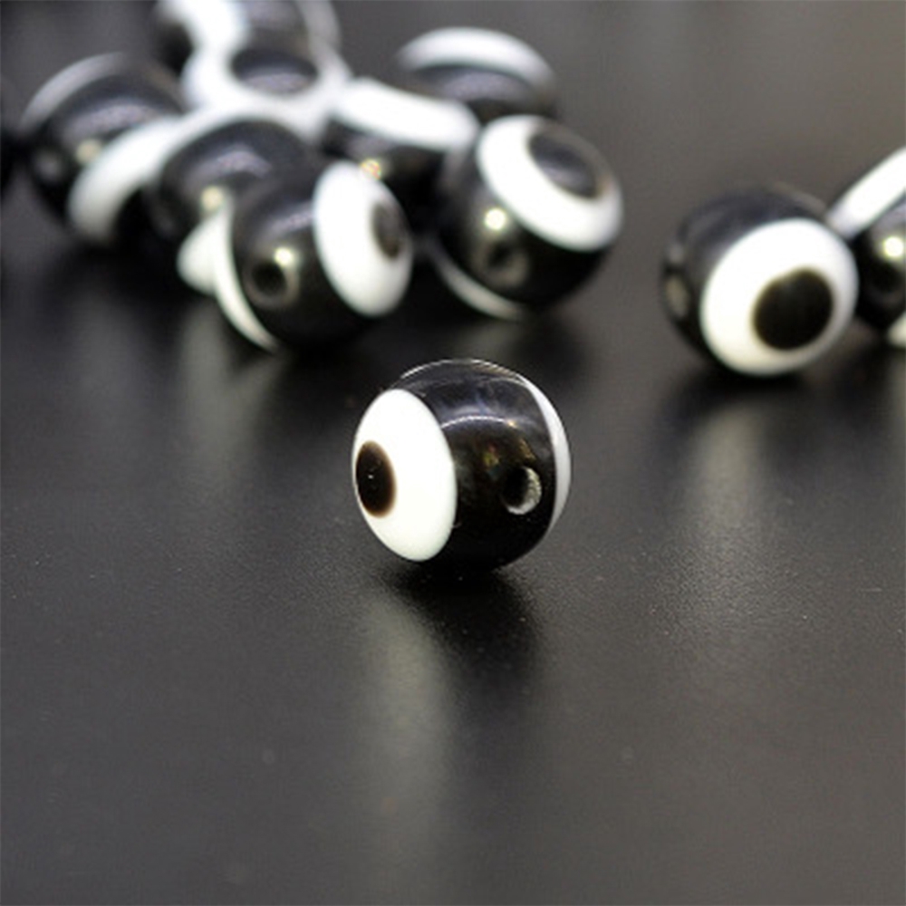 Set 25 Hạt Cườm Xỏ Lỗ 4mm 5mm 6mm 8mm Cho Câu Cá