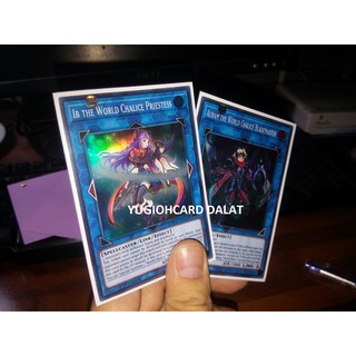 Thẻ bài Yugioh chính hãng Set 2 Link monster The World Chalice  – Super Rare