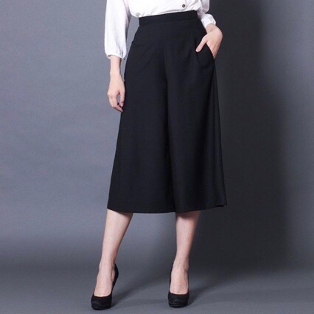 [MAY THEO SỐ ĐO] quần culottes lửng