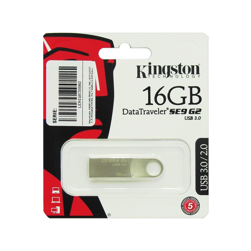 USB Kingston DTSE9 16GB - Vỏ kim loại - Bảo hành 5 năm!!!