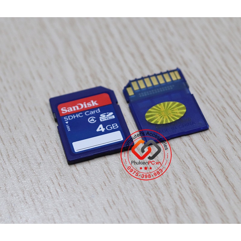 Thẻ nhớ SD 4Gb dung lượng thấp