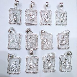Mặt dây chuyền 12 con giáp bạc ta( ko dây)_Van jw