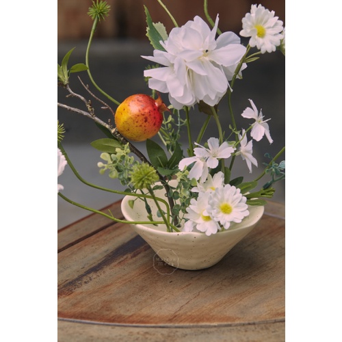 Chén Ikebana Maison Meng SUN CI001K - Màu Kem