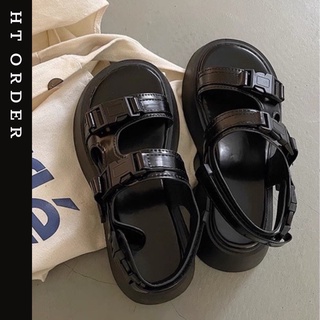  Sandal Đế Cao da bóng cá tính dễ phối đồ phong cách trẻ trung năng động #8805