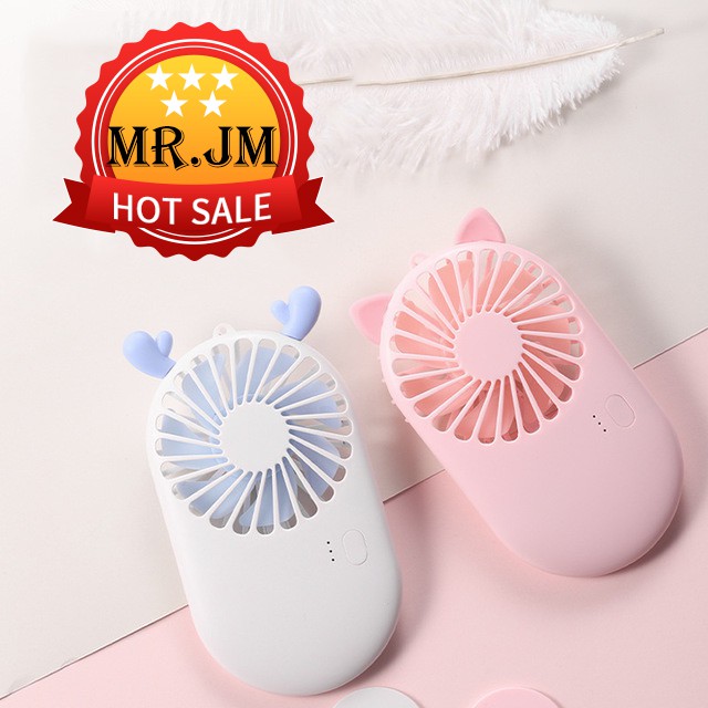 [ BẢO HÀNH ] Quạt Cầm Tay Tích Điện Mini Mẫu 2020 Tích Hợp Đèn LED Pin 1200mAh | BigBuy360 - bigbuy360.vn