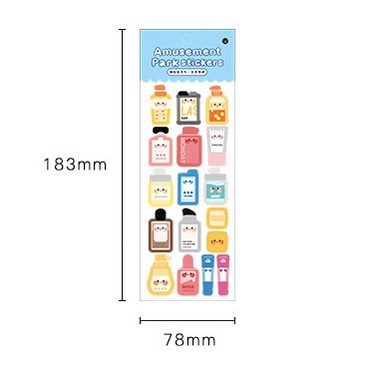 Sticker lấp lánh trang trí sổ tay, bullet journal, toploader polaroid nhiều màu sắc hình dáng cute dễ thương