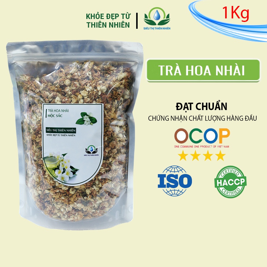 Trà hoa nhài Mộc Sắc 1kg, chè hương lài khô của siêu thị thiên nhiên