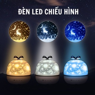 Đèn led chiếu hình lãng mạn, kèm 6 phim nhiều hình dễ dàng thay đổi