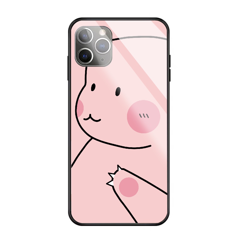 Ốp lưng iphone kính cặp đôi hình tê giác case 14plus 14 pro max 13 12 promax 11 mini 6 6s 7 8 plus x xr xs Se