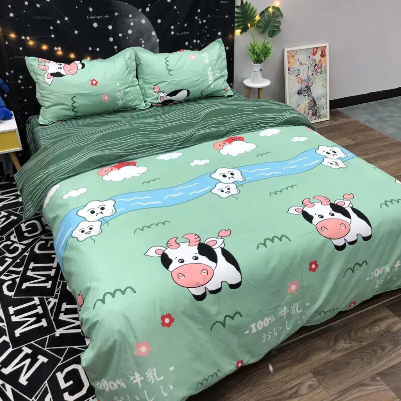 [THANH LÝ] Bộ chăn ga gối Cotton Nhập Khẩu Hàn Quốc M2/M6/M8/2m2