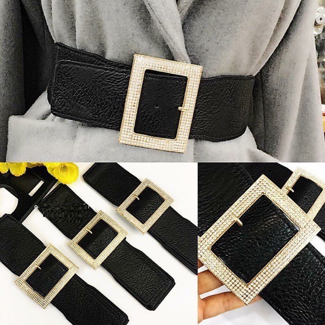 Đai váy belt KIM ĐÁ 6cm