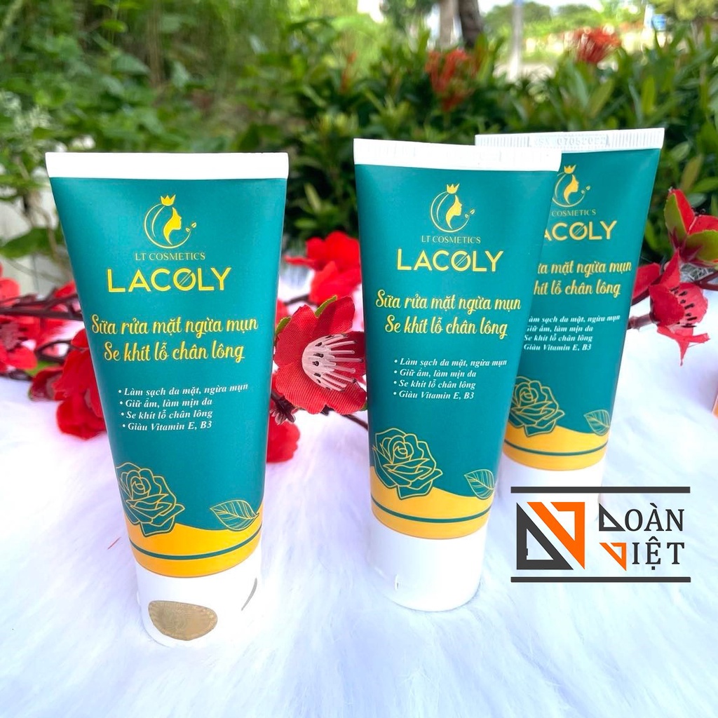 SỮA RỬA MẶT LACOLY - Ngừa Mụn, Giữ ẩm, mịn da, se khít lỗ chân lông 60ml . Hàng chuẩn Công ty