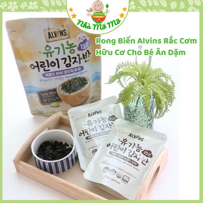 Rong Biển Alvins Rắc Cơm Hữu Cơ Cho Bé Ăn Dặm - Nhà Mỡ Mỡ