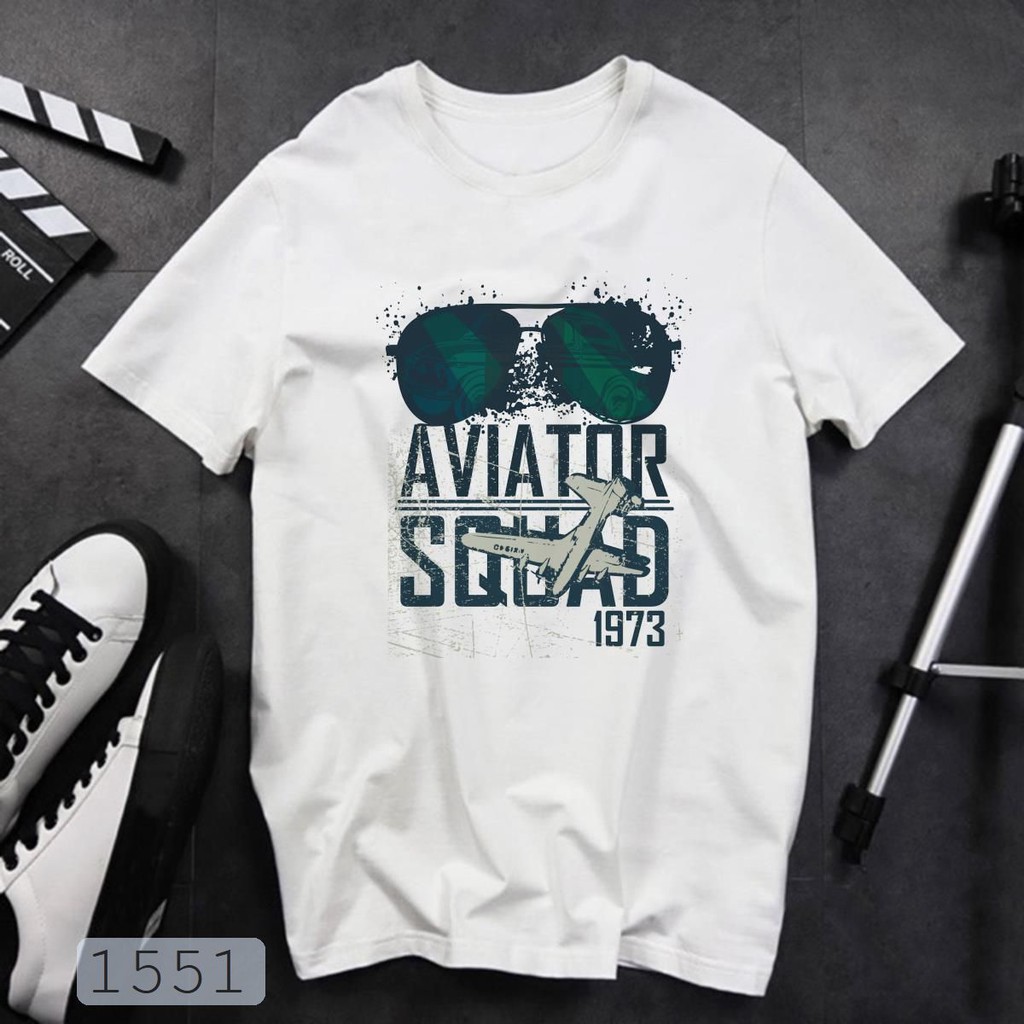 ÁO THUN UNISEX PILOT 1973 AVIATOR TAY NGẮN TAY LỠ NAM VÀ NỮ AOMI IN HÌNH SIÊU HOT AOMIVN