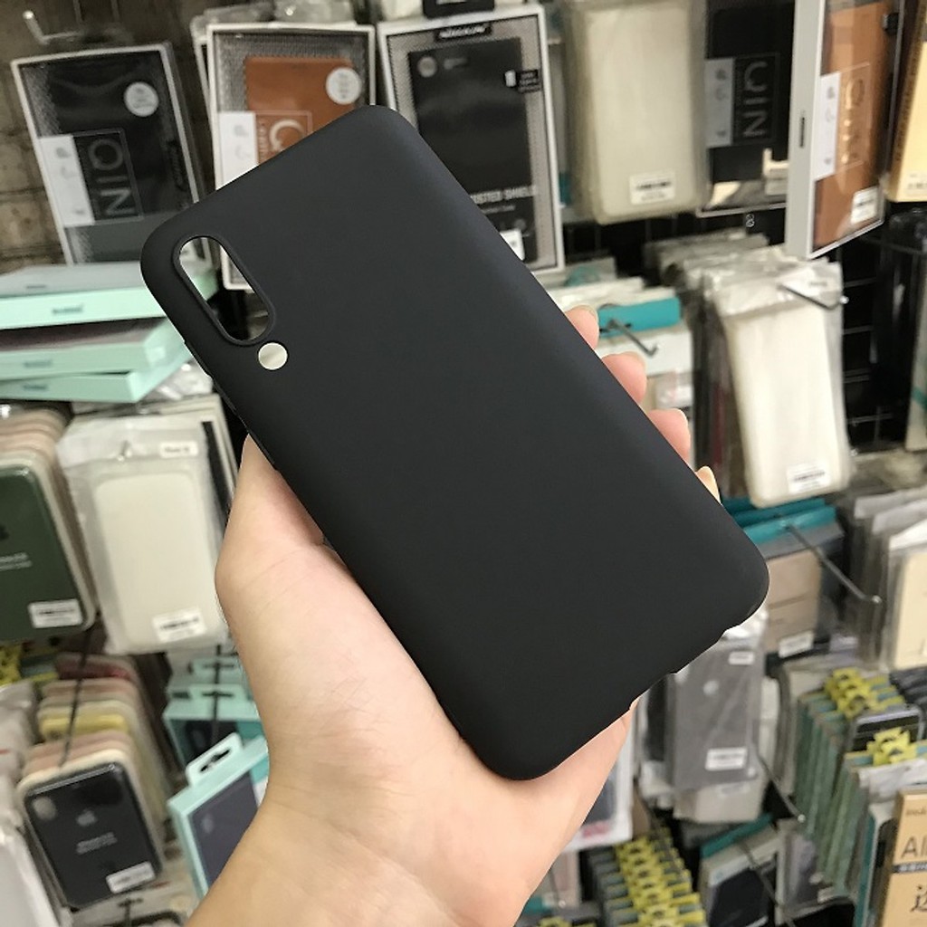 Ốp lưng silicon màu đen Meizu 16XS