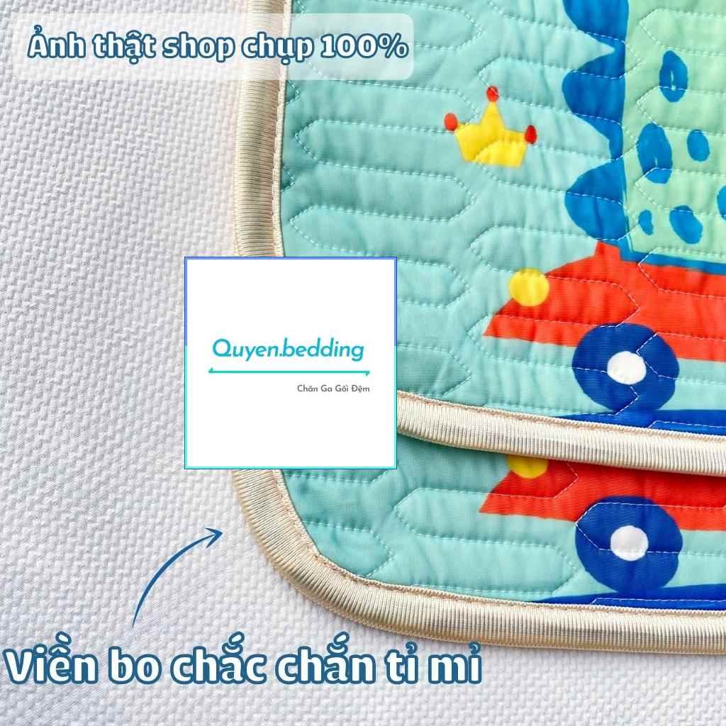Gối Điều Hòa Cao Su Non cho Bé Gối Nằm Cho Bé Sơ Sinh Chất Liệu Tencel Vỏ Cao Su Tự Nhiên Mềm Mịn Kích Thước 30 x 55 cm