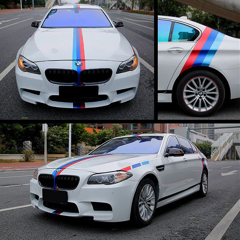 Đề can PVC dán xe hơi/ xe máy thể thao cá tính 1m