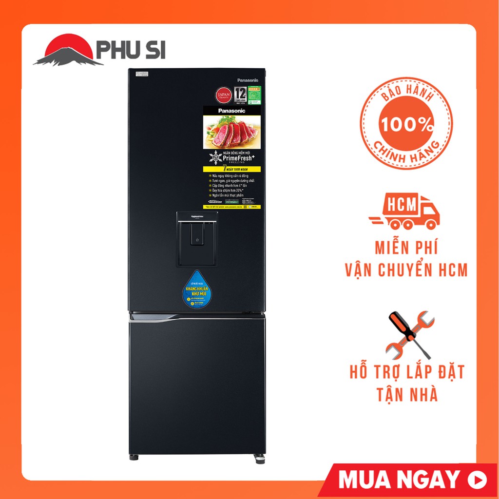 [GIAO HCM] Tủ lạnh Panasonic Inverter 290 lít NR-BV320WKVN