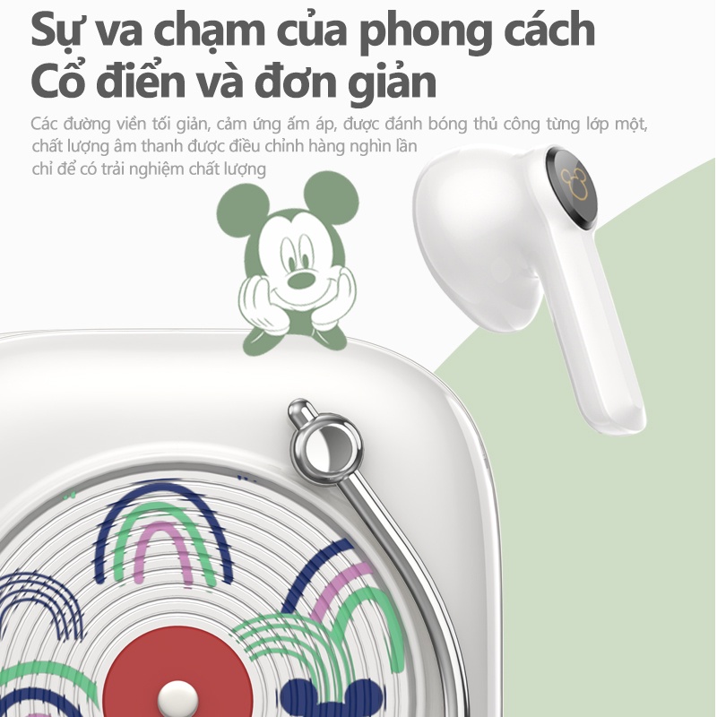 Tai nghe bluetooth Disney FX-906V không dây chống ồn chống nước chất lượng cao kèm phụ kiện
