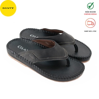 Dép kẹp nam, dép kẹp quai da 0333 - giày giavy