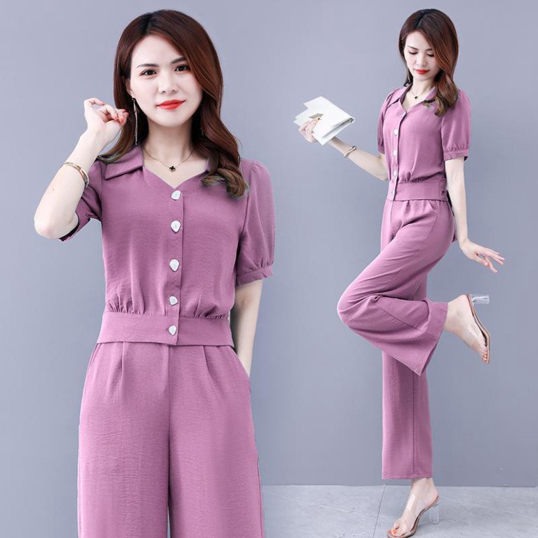 [RẺ VÔ ĐỊCH] Bộ đũi nữ mặc nhà tôn dáng, chất đũi thái mát lạnh xinh đẹp