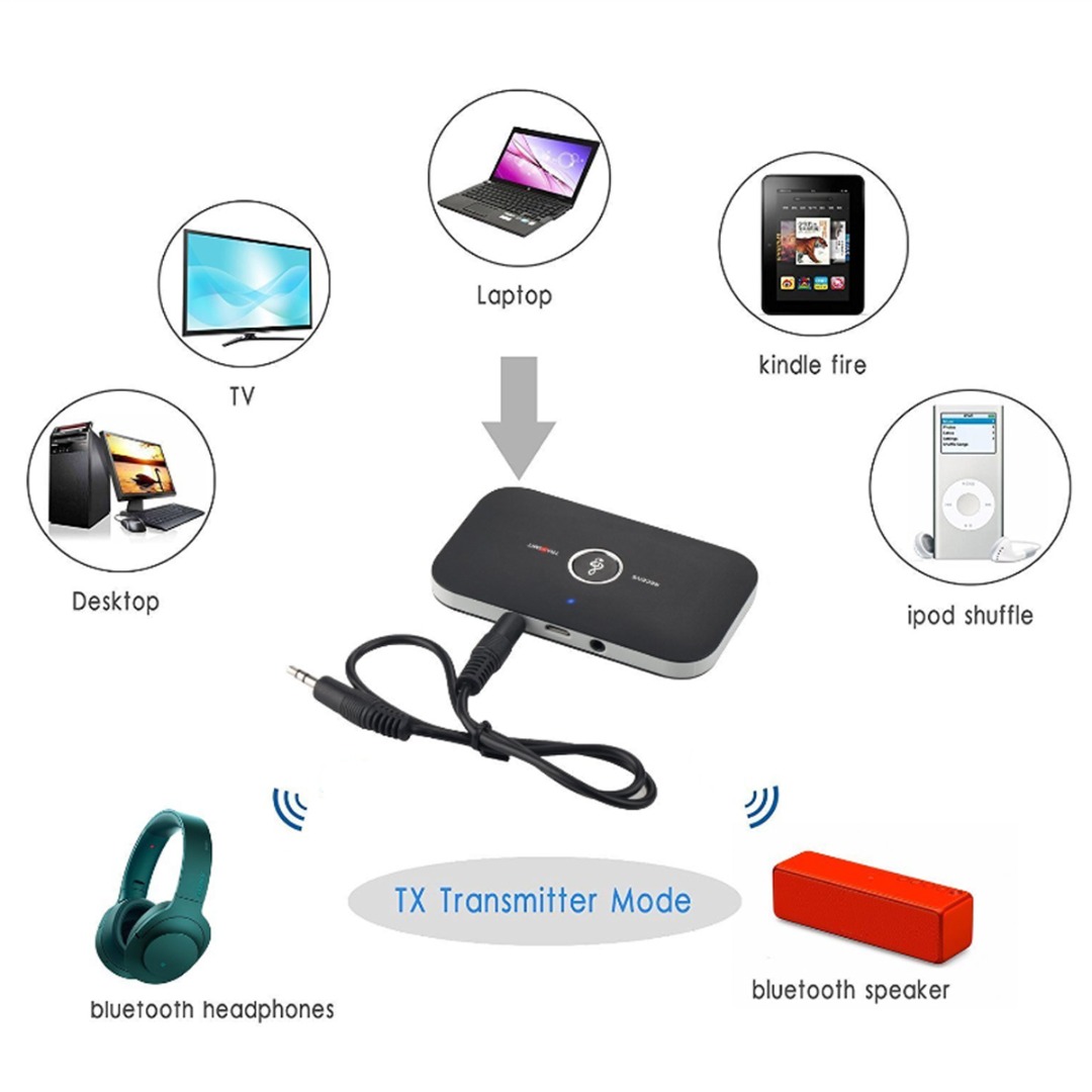 bluetooth Wireless Audio Transmitter Receiver 2-in-1 HiFi Music Adapter ☆hengmaTimeMall