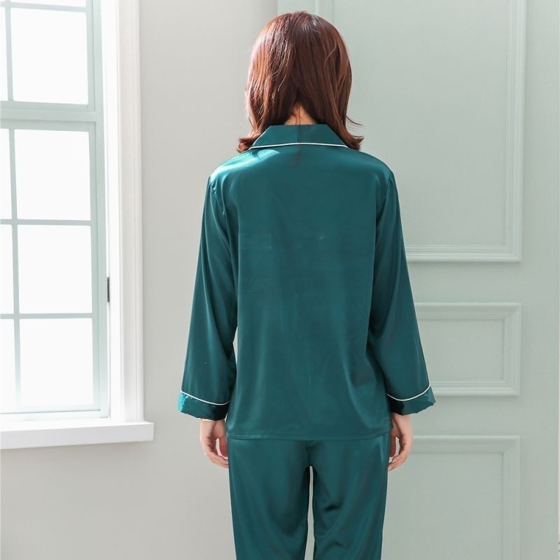 Đồ ngủ lụa bóng dài tay thời trang cho cặp đôi | BigBuy360 - bigbuy360.vn