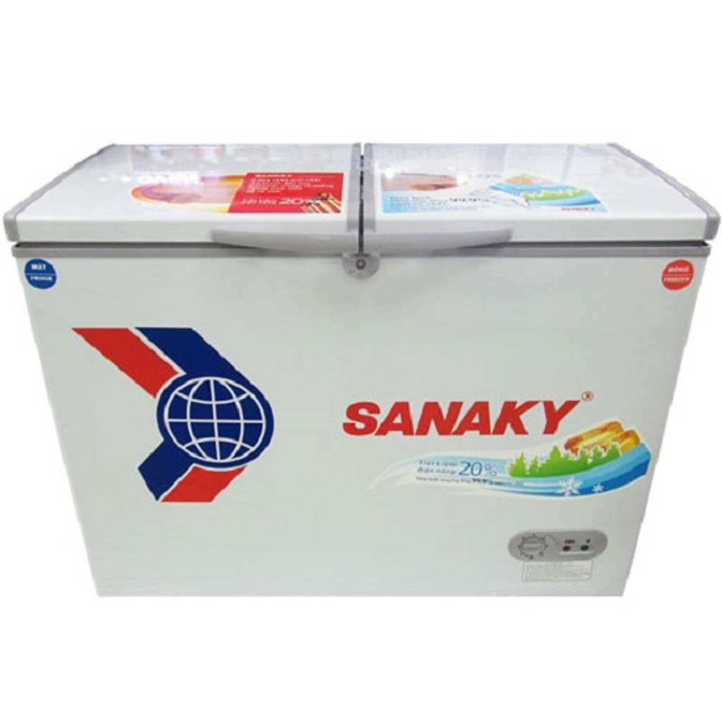 Tủ Đông Sanaky VH-2899W1 - 2 NGĂN 1 ĐỒNG 1 MÁT,2 CÁNH,220 LÍT