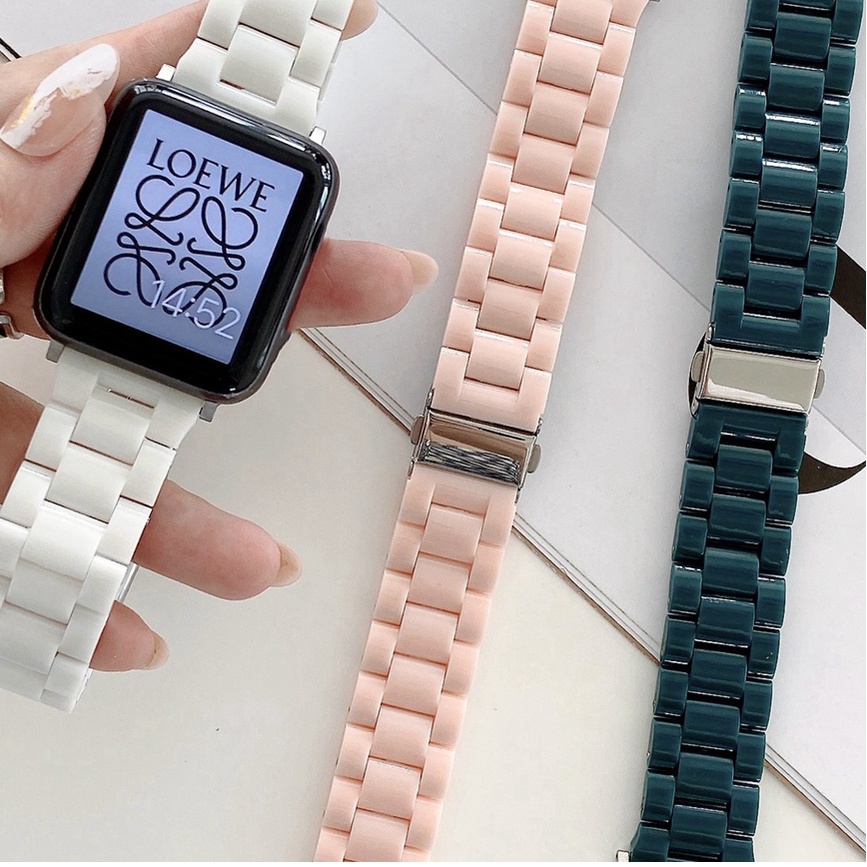 Dây Đeo Thay Thế Sang Trọng Cho Apple Watch Series 7 41mm 45mm 6 5 4 40mm 44mm 3 2 1 SE 38mm 42mm