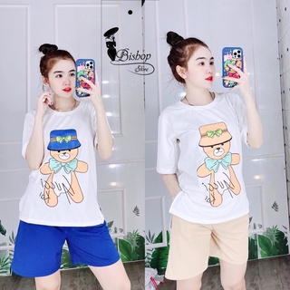 Bộ đùi thun cotton, bộ đùi mặc nhà dễ thương